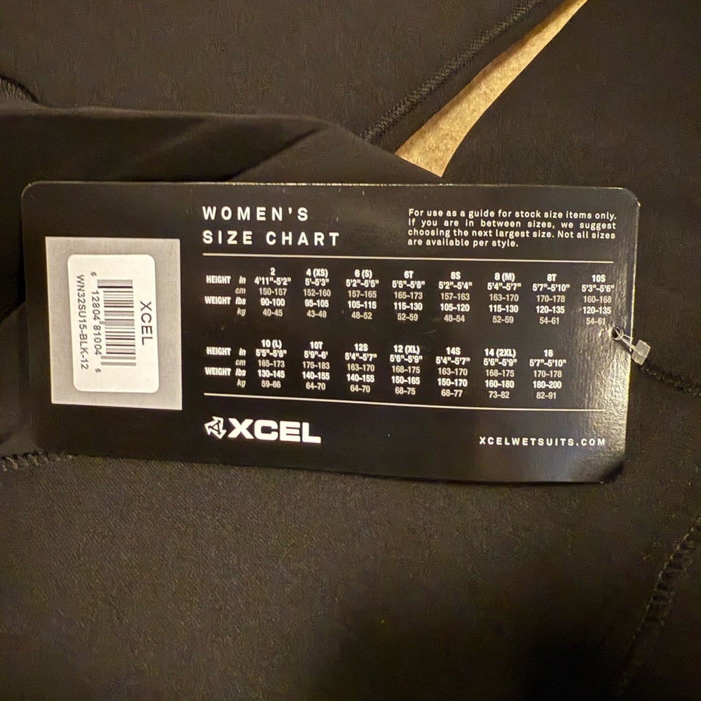 Xcel Women’s Full 3/2 Wetsuit Size 12 - Picture 10 of 10